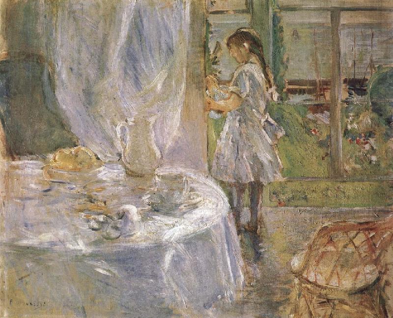 Berthe Morisot At the little cottage France oil painting art